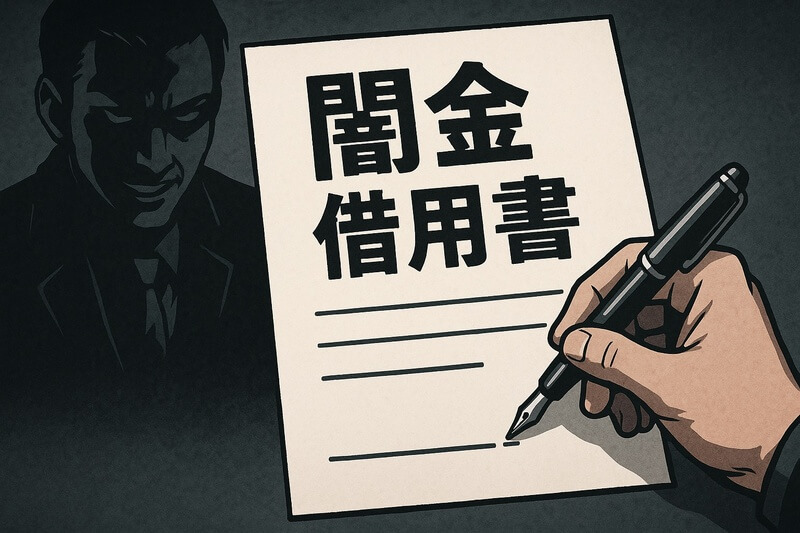 闇金 借用書